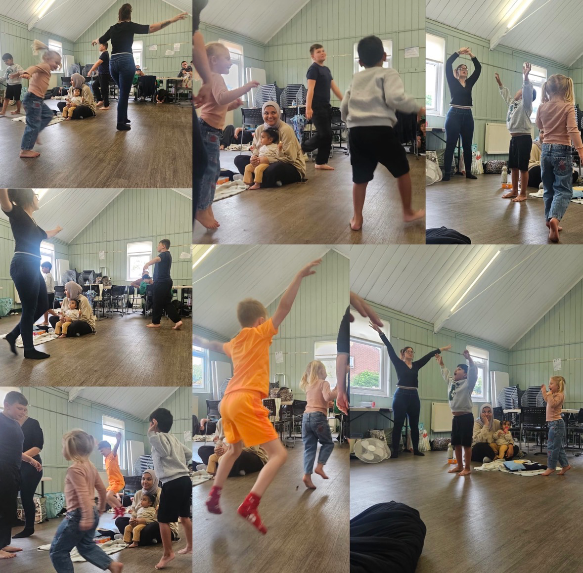 Children enjoying one of our face-to-face group sessions.
