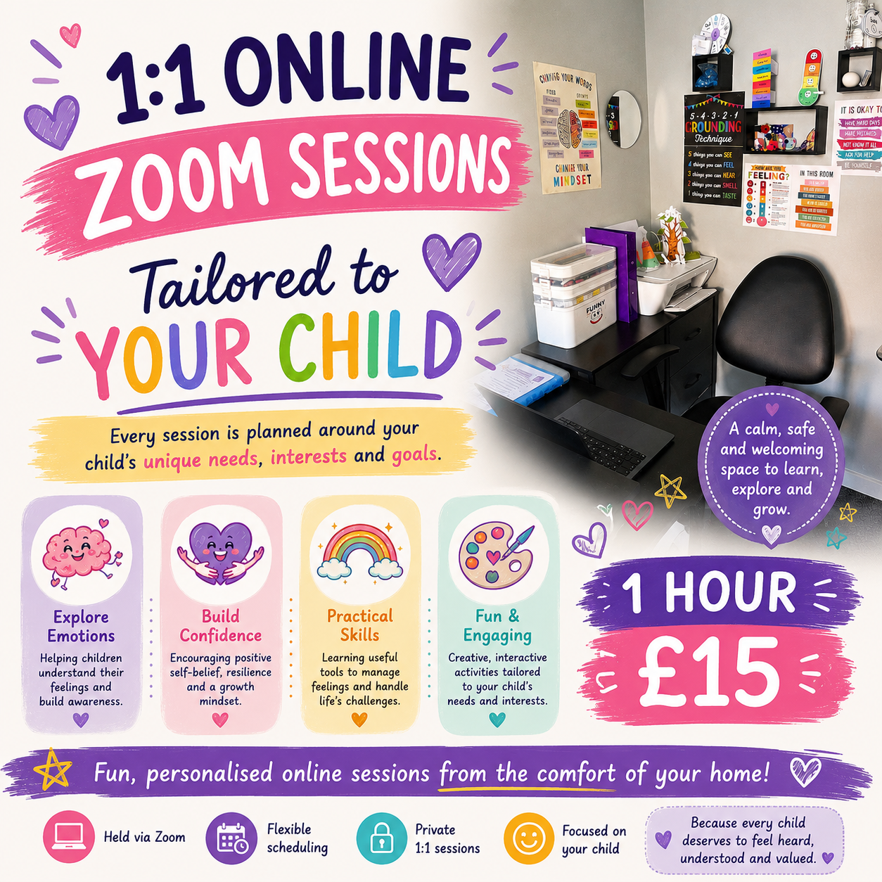 Online 1:1 Zoom Sessions